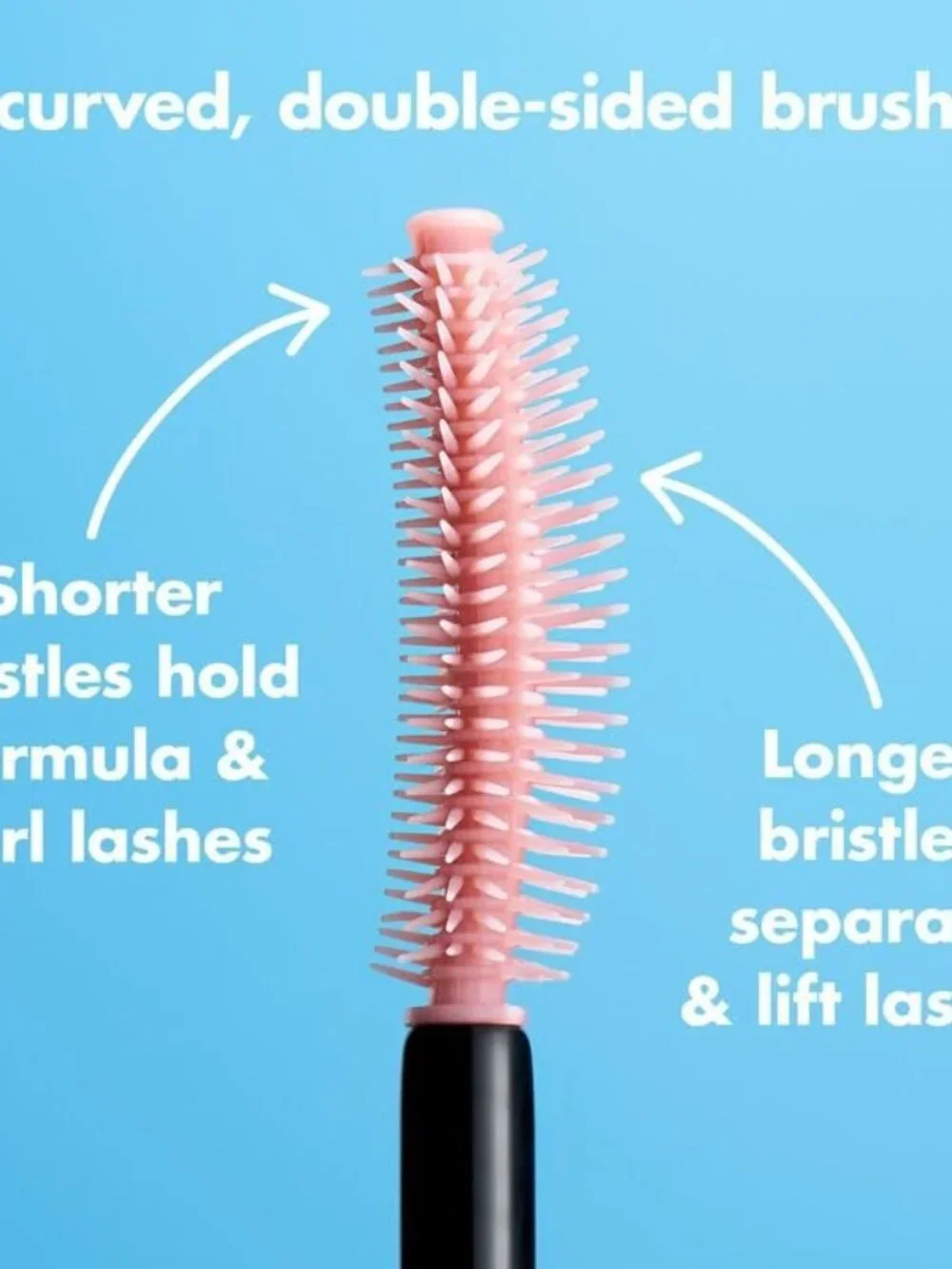 ELF Lash N Roll Mascara Deep Brown Curling Lifting Silicone Brush New